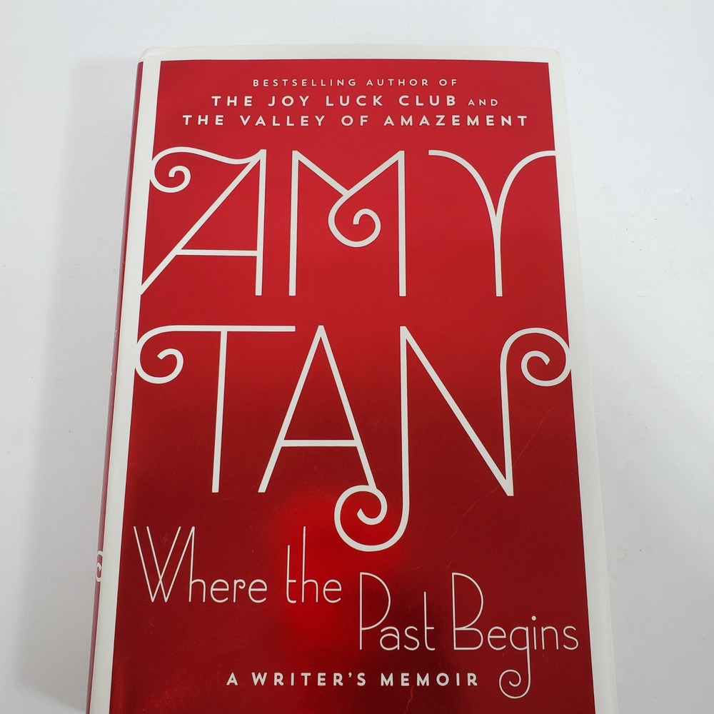 Amy Tan Signed Book Where the Past Begins Memoir Red